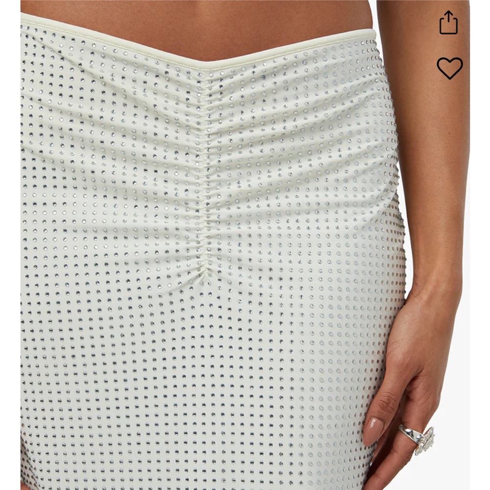 Weworewhat Crystal Midi Skirt